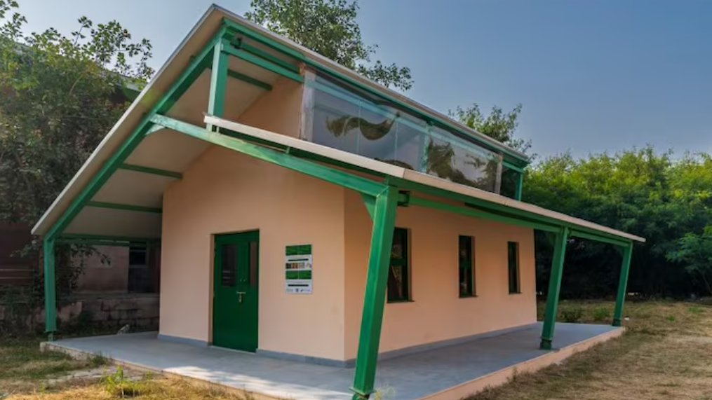 india’s first school built from sugarcane waste is redefining sustainable architecture